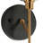 Adelgunde Modern Blcak Brass Wall Sconce