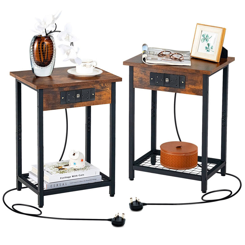 Anagel 40 cm W Bedside Table
