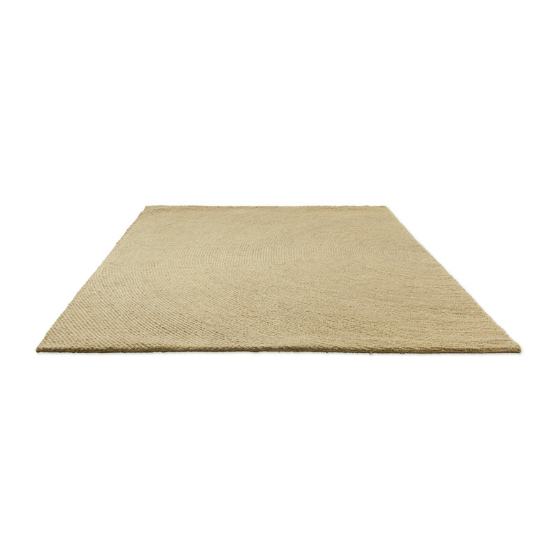 Hand Tufted Wool Area Rug in Sand, Rectangle 4'7" x 6'7"