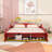 Race Car-Shaped Platform Bed with Shelves-1556231193-1556231195