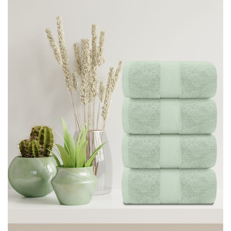 Serviette de bain 100% coton Aldercy, Vert