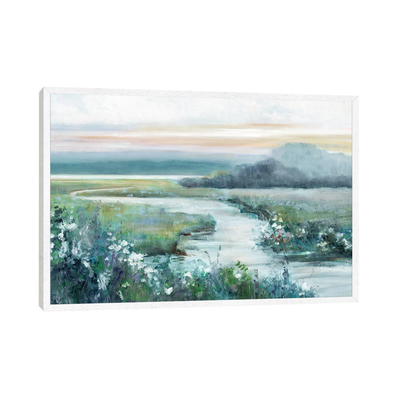 Eternity In Twilight by Sally Swatland - Print on Canvas, 66.04 cm H x 45.72 cm W, White Framed