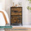 Ensemble de 2 tables de chevet en tissu-1369743557