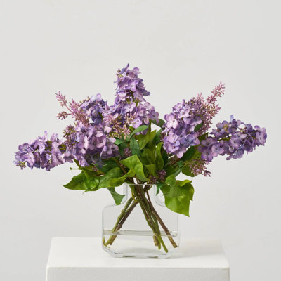 Lilac Faux Floral in Vase