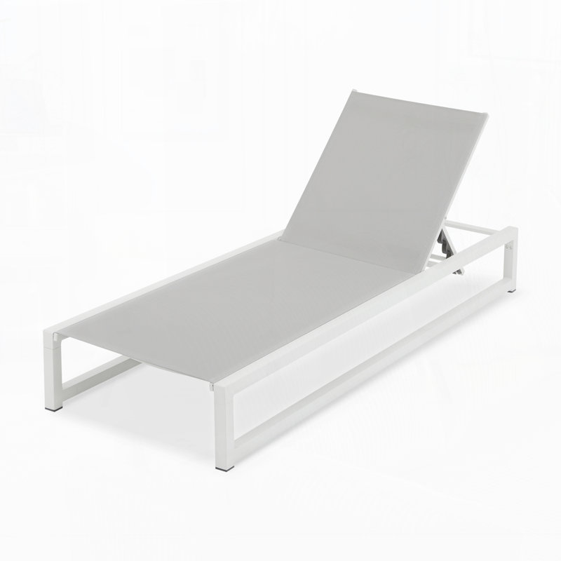 5-Level Adjustable 2-Piece Outdoor Chaise Lounge, 2