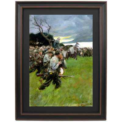 Son armée s'est brisée et l'a suivi en pleurs et sanglots par Howard Pyle