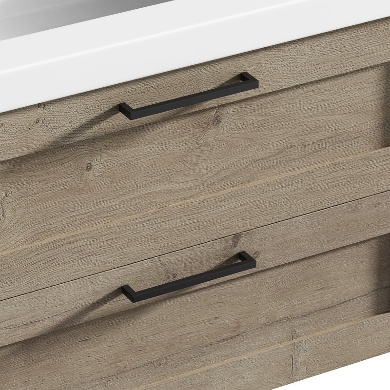 Devillage 29.5'' Single Bathroom Vanity with Engineered Stone Top, Eve