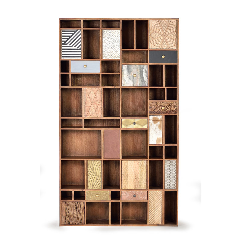 Schiff 200 cm H x 115 cm W Solid Wood Standard Bookcase