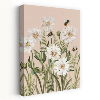 «A Buzzing Ballet Contemporary Bee Daisy», art naturel