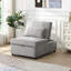 Lit pliant gris - polyvalent pour différentes scènes. Facile à utiliser et peu encombrant. Peut être utilisé comme table à thé, fauteuil, lit simple. Conception ergonomique. Matériau en velours. Limitation de poids de 264 lb. 39 po-1633485905