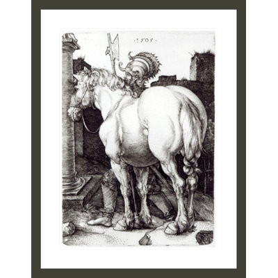 «The Large Horse» par Albrecht Dürer, impression giclée sur cadre