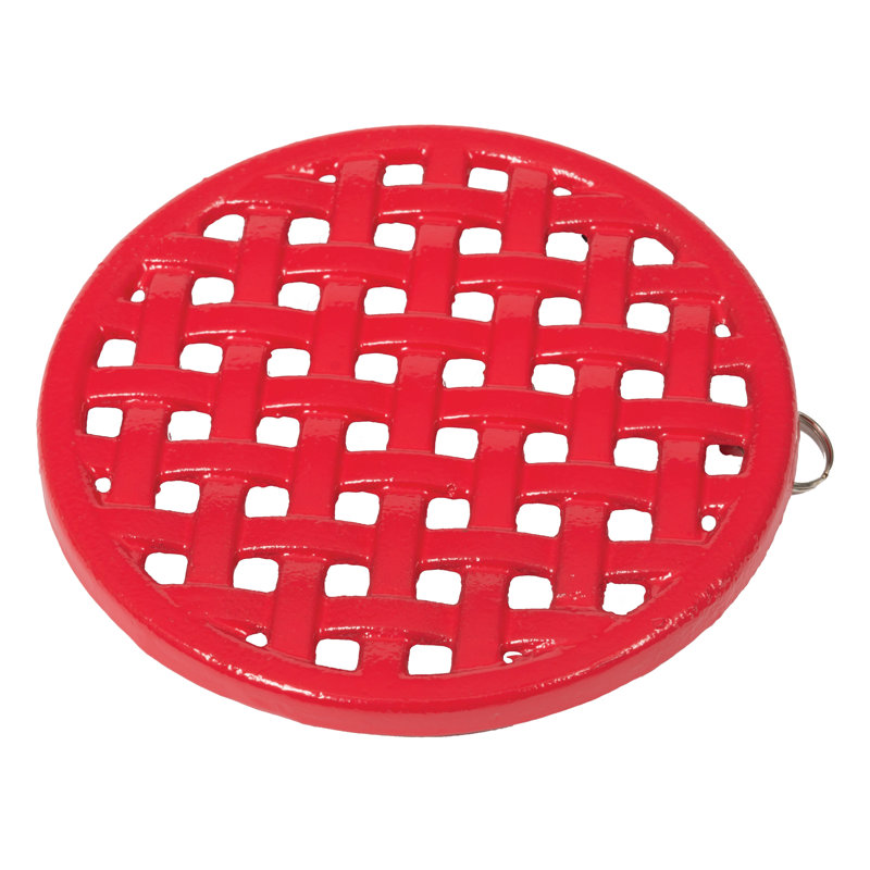 Dagan Metal 1 Piece Trivet, Red