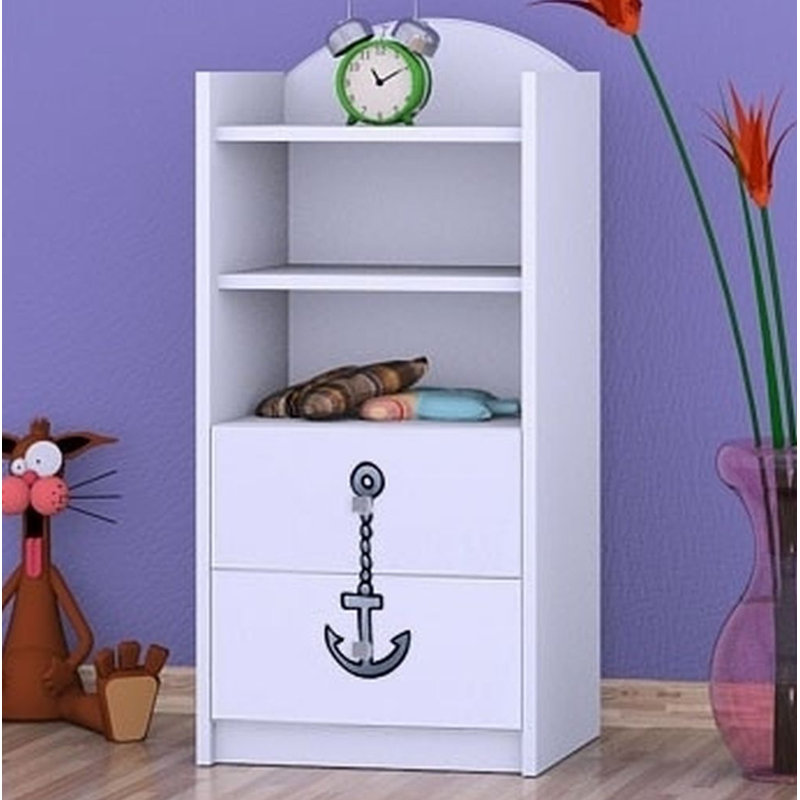 Raphael 96cm H X 45cm W Kids Cube, White