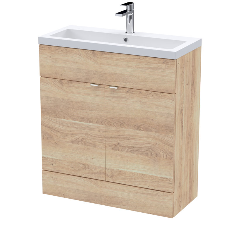 805mm Single Bathroom Vanity with Drop In Vitreous China Basin