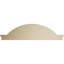 Arche de segment 68 po x H 18 po x P 3 po avec fronton en uréthane Sunburst Signature Flankers, brun clair apprêté-113201163-113201154-113201162