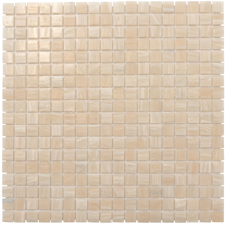 Skosh 0.6" x 0.6" Glass Grid Mosaic Wall & Floor Tile