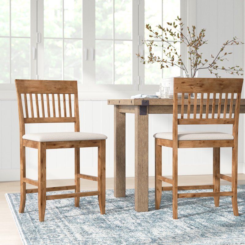 Ordway Aspen Pub Chairs, Antique Natural