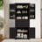 Multi-functional Storage Cabinet With Adjustable Shelves & 2 Drawers-895872073