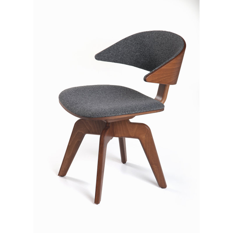 Fila Office Chair, Light Walnut, Dark Gray