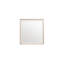 Calliann - Miroir moderne en laiton brossé chagrin beige moderne