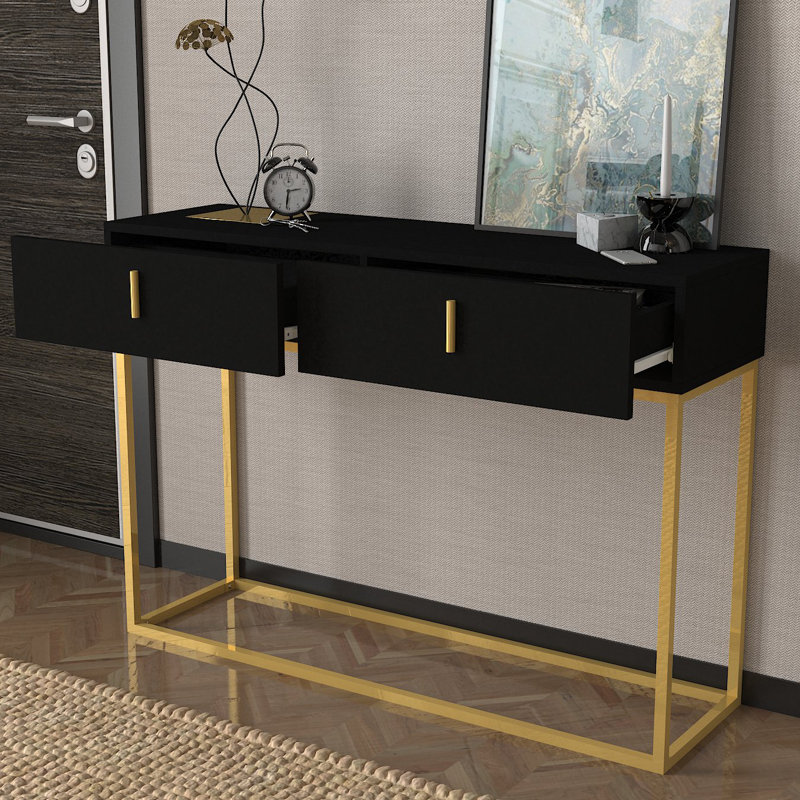 Aneda 120Cm Console Table, Black