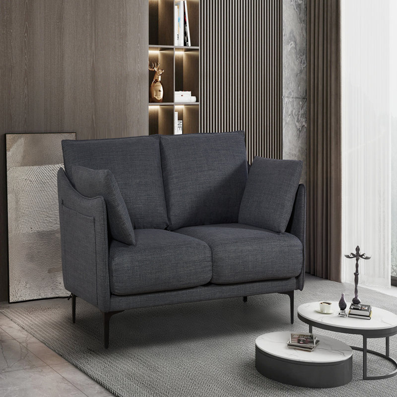 Canapé convertible polyvalent avec rangement dissimulé et fonctions avancées pour le salon, Gris