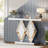 47.24" Mirrored Console Table With Acrylic Diamonds, Silver Sofa Table For Entryway