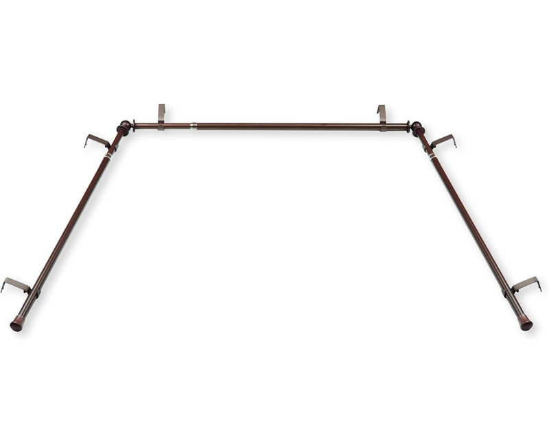  5/8" Bay Window Curtain Rod