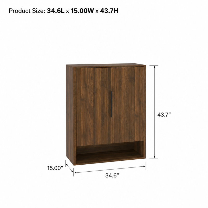 Armoire de rangement pour chaussures en bois avec portes, tablettes réglables et rangement pour chaussures autoportant moderne avec surface de présentation supérieure, conception anti-basculement, grande capacité