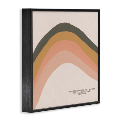 Spiritual Psalm & Rainbow Black Framed Giclee Art by Amylee Weeks