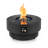 32" Round 2-in-1 Propane Fire Pit Table with Tank Cover, 50,000 BTU Outdoor Patio Fire Table, Black, Set of 2
