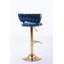 Tabourets de bar avec repose-pieds chromé et base pivotante réglable en hauteur-767959190