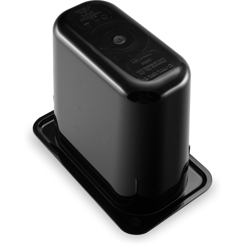 Plat de cuisson en polycarbonate StorPlus, taille 1/9, 6 po de profondeur - noir