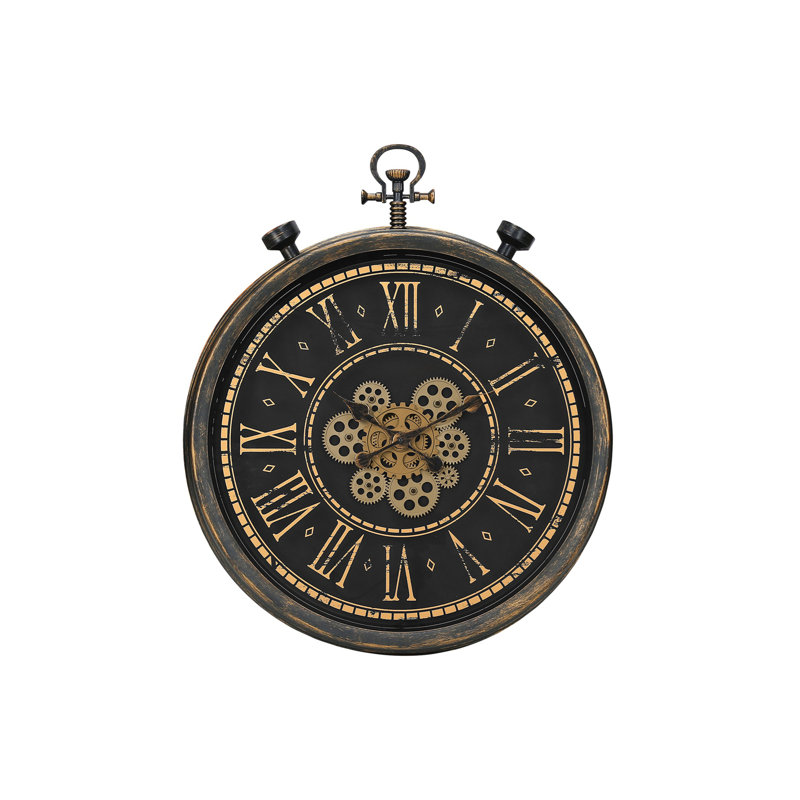 Round, Gear Mechanism, Large Oversized, Wall Clock