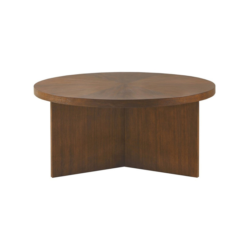 1 table basse ronde ci-dessous brun (y compris la table basse, sans les chaises)