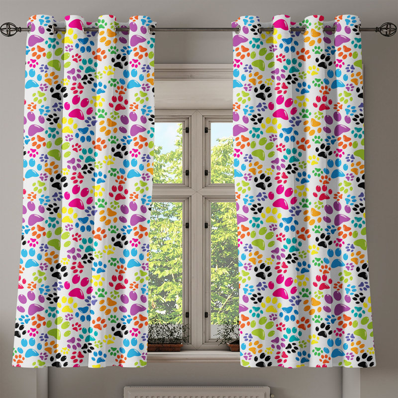 Sateen Blackout Curtain Pair, 50" W x 54" L