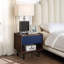 Ensemble de tables basses et tables de bout Duane Mid-Century modernes en brun foncé et bleu marine-91031820