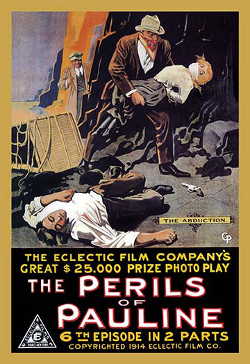 « the aléas of pauline », affiche rétro