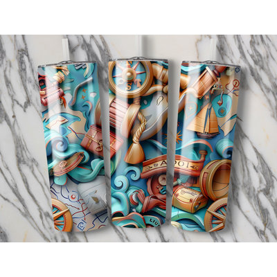 Choose Handmade Tumblers 591 mL Vacuum Insulated Stainless Steel (18/8) Travel Tumbler with Straw