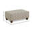 Roundhill Furniture Marvella Living Room Ottoman, Herringbone-Inspired Fabric Upholstery