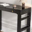 Commode noire de style rétro