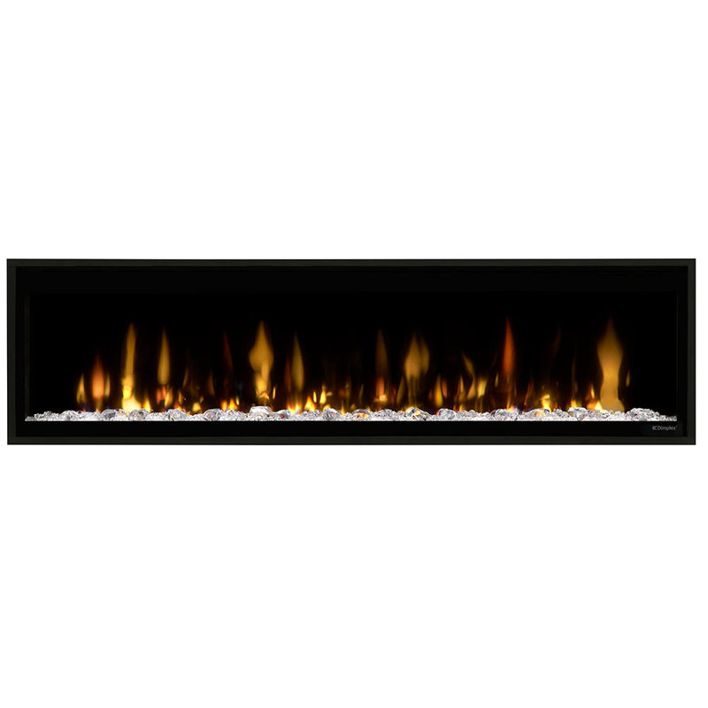 Evolve Black Electric Fireplace with 8530 BTU, 16.49" H x 61.41'' W x 5.79" D