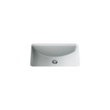 Ladena® Finish Vitreous China Rectangular Undermount Bathroom Sink with Overflow