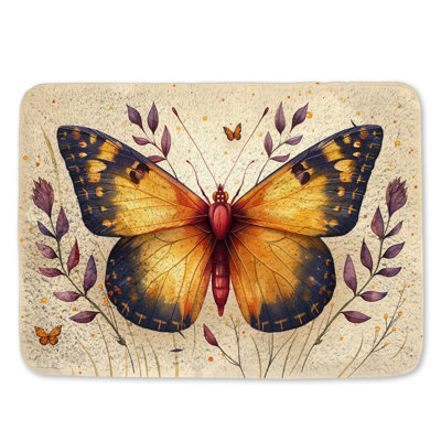 Tapis de bain Butterfly Nature
