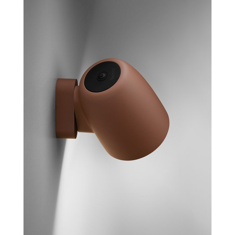 Nut 1 - Light LED Armed Sconce, Terracotta