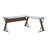 Zenos L-Shaped Glass Top Writing Desk