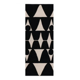 Moroccan Area Rug in Black/Beige