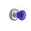 Rope Rosette with Crystal Cobalt Door Knob