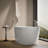 Evok 66 In. X 30 In. Freestanding Bath With Center Toe-Tap Drain