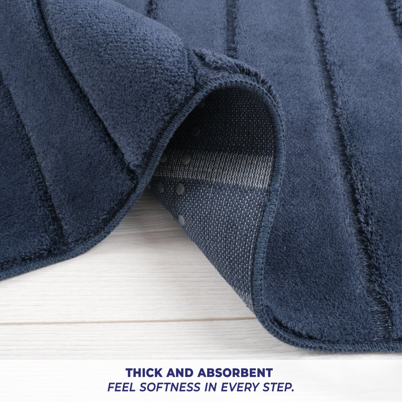  Tapis de bain antidérapant, Marine